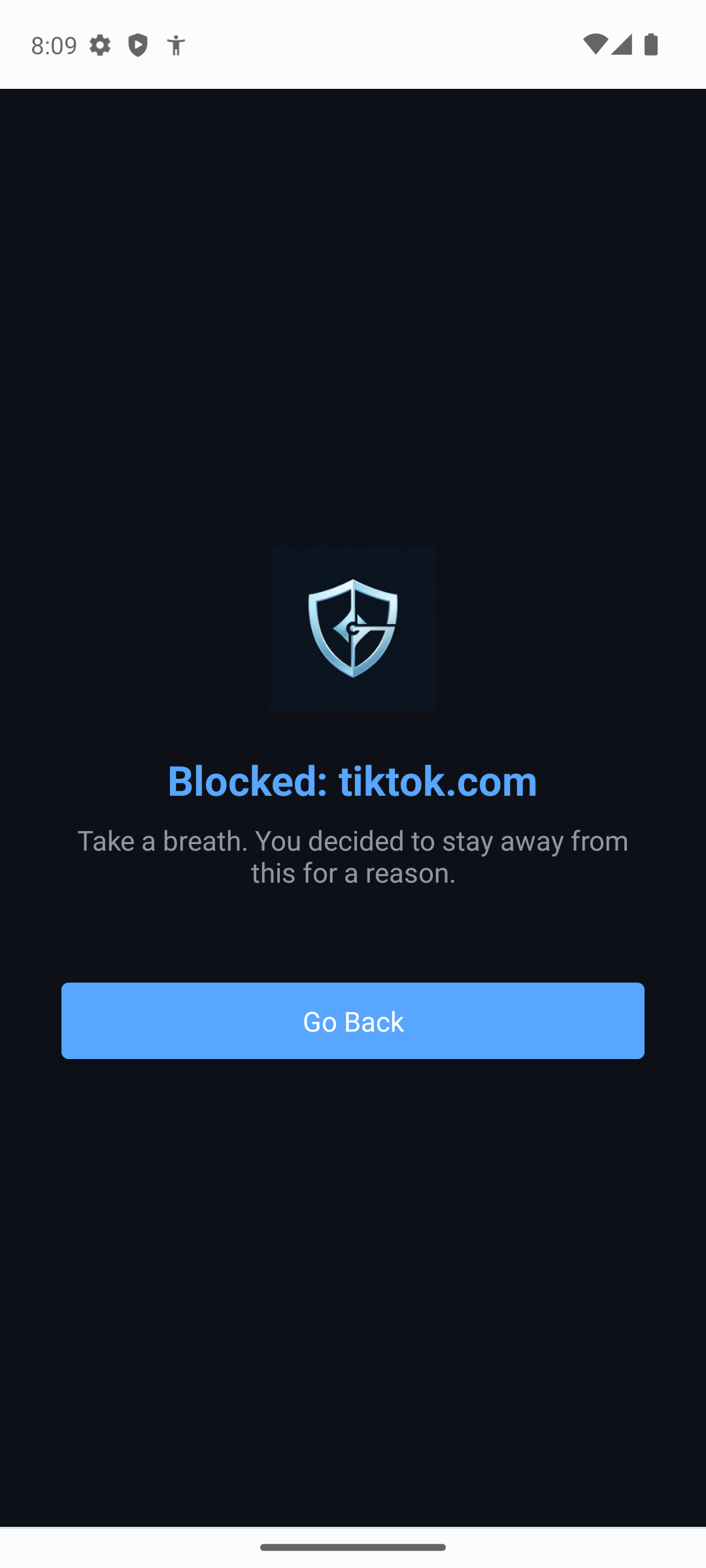 BlockOut blocking overlay